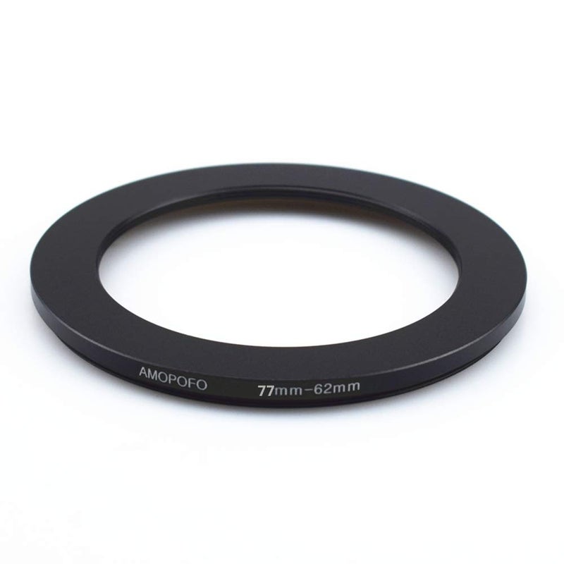 Amopofo 77 to 62mm Metal Ring/77mm to 62mm Step Down Rings Filter Adapter for UV,ND,CPL,Metal Step Down Rings,Compatible with All 77mm Camera Lenses & 62mm Accessories - Image 5